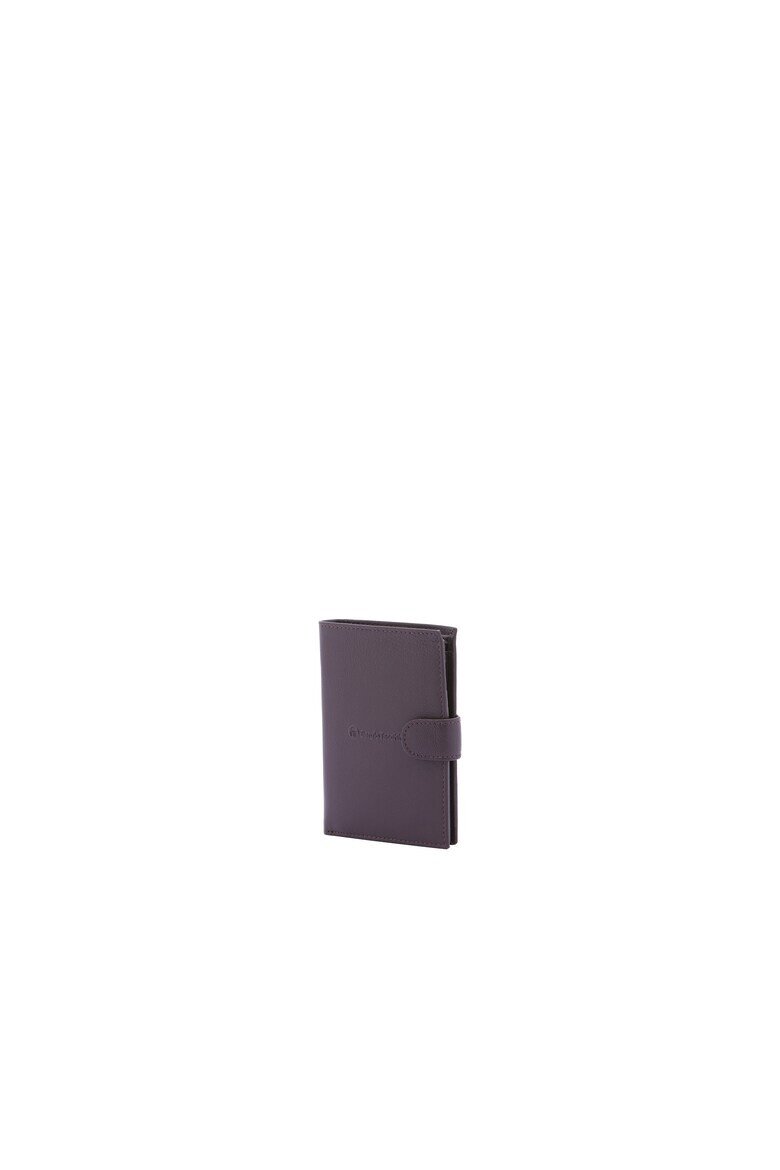 Sergio Tacchini Sergio Valentini - Кожен портфейл с капси - Сиво-кафяв - Pepit.bg