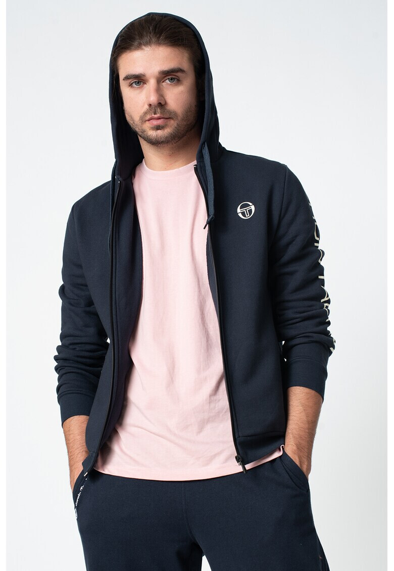 Sergio Tacchini Суитшът Lamar с качулка цип и лого - Pepit.bg