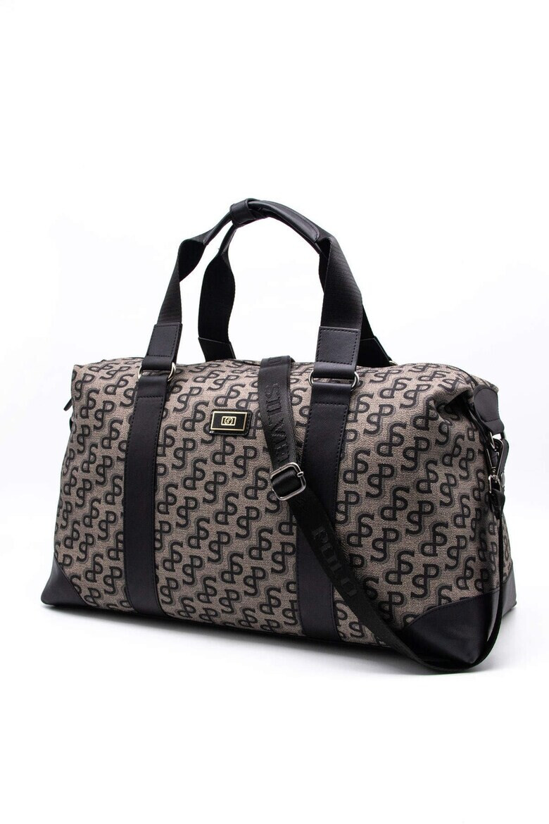 SilverPolo Чанта duffle с лого - Сив/Черен - Pepit.bg