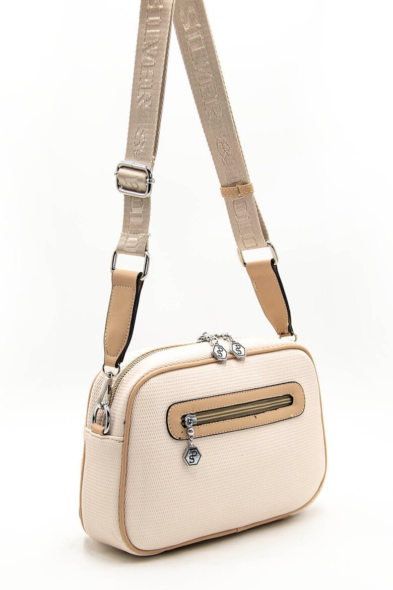 SilverPolo Мрежеста чанта crossbody - розов - Pepit.bg