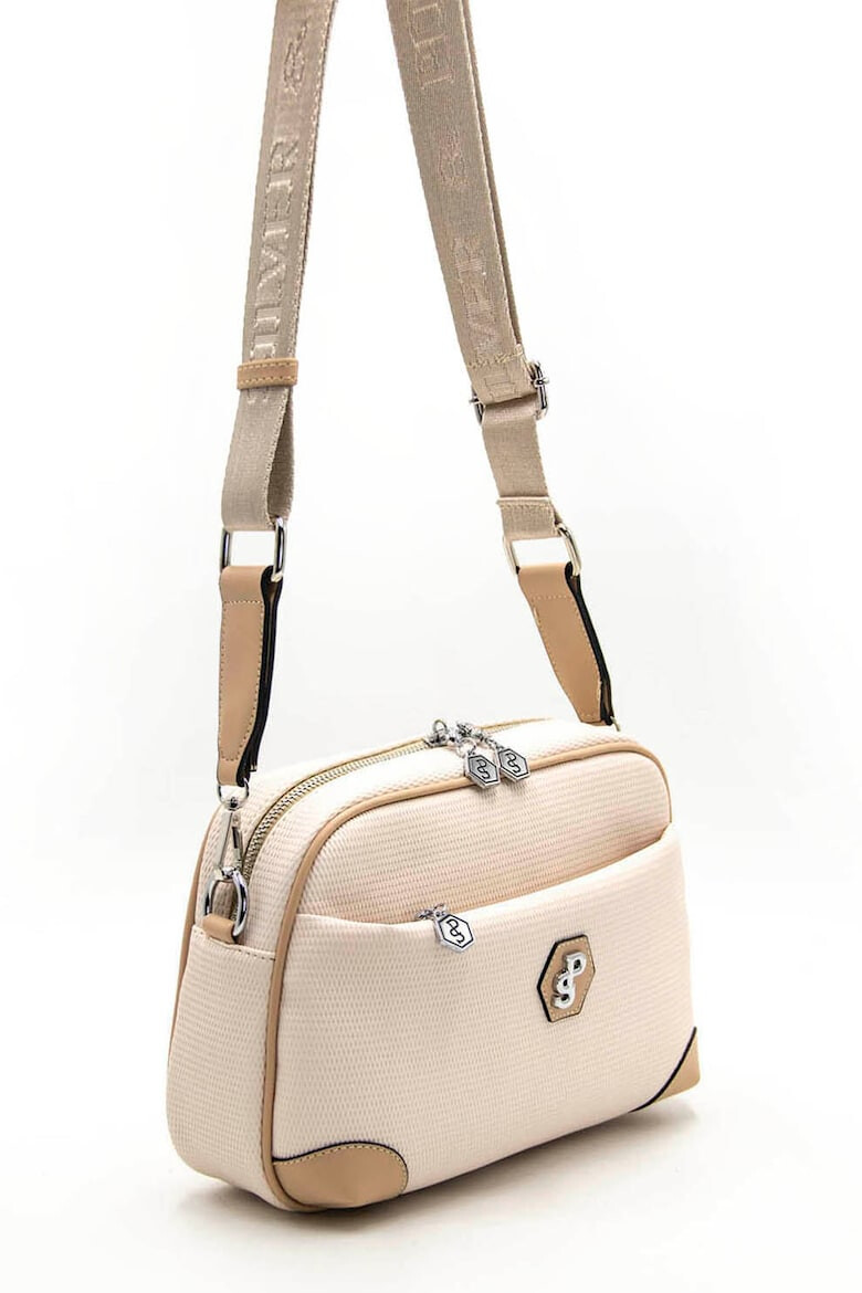 SilverPolo Мрежеста чанта crossbody - розов - Pepit.bg