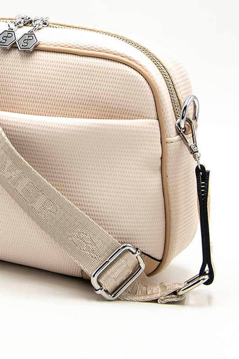 SilverPolo Мрежеста чанта crossbody - розов - Pepit.bg