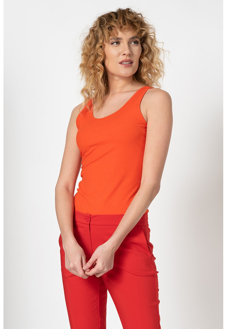 Silvian Heach Collection Рипсен топ Singlet Singlet - Pepit.bg