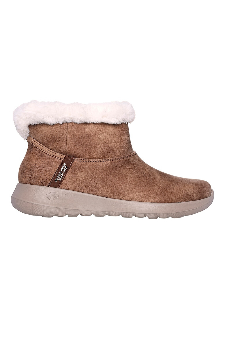 Skechers Боти On The Go - Карамел/Крем - Pepit.bg