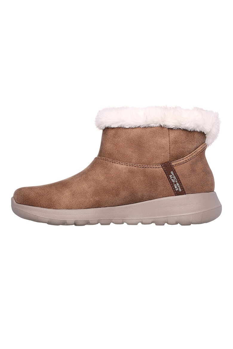 Skechers Боти On The Go - Карамел/Крем - Pepit.bg