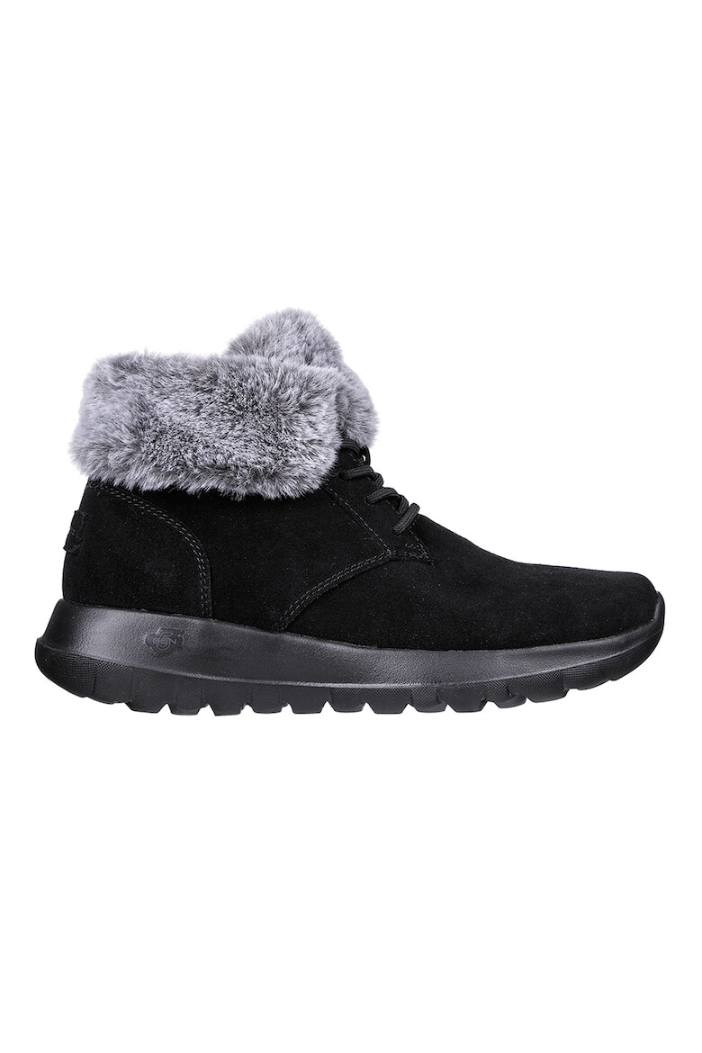 Skechers Боти On The Go Joy от велур - Черен - Pepit.bg