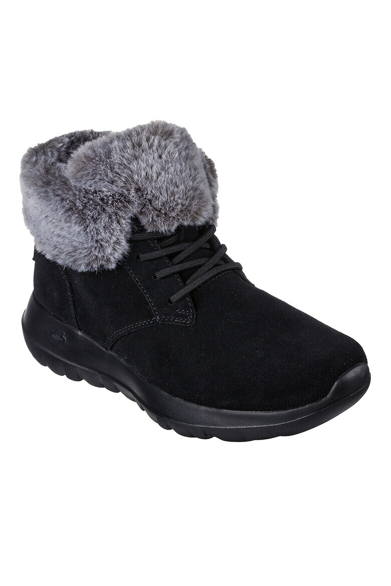 Skechers Боти On The Go Joy от велур - Черен - Pepit.bg
