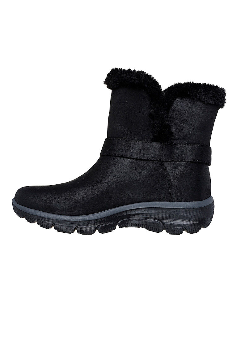 Skechers Боти от еко кожа - Черен - Pepit.bg