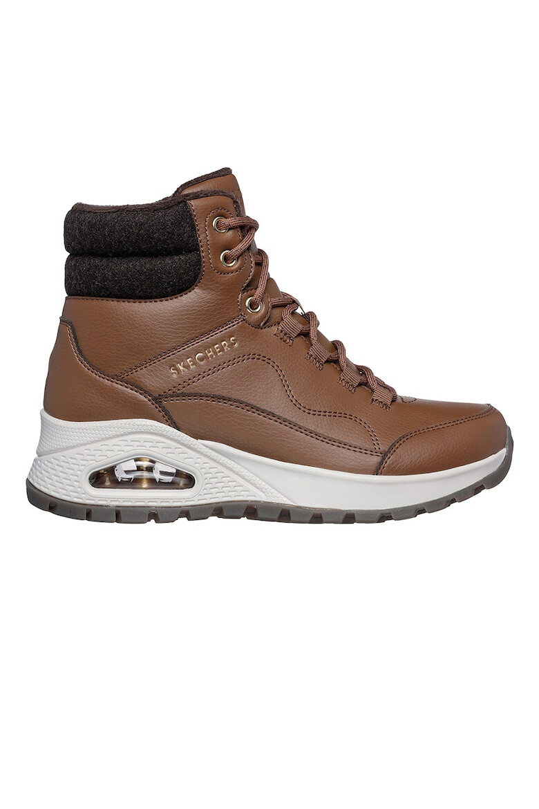Skechers Боти от еко кожа - Черен/Кафяв - Pepit.bg