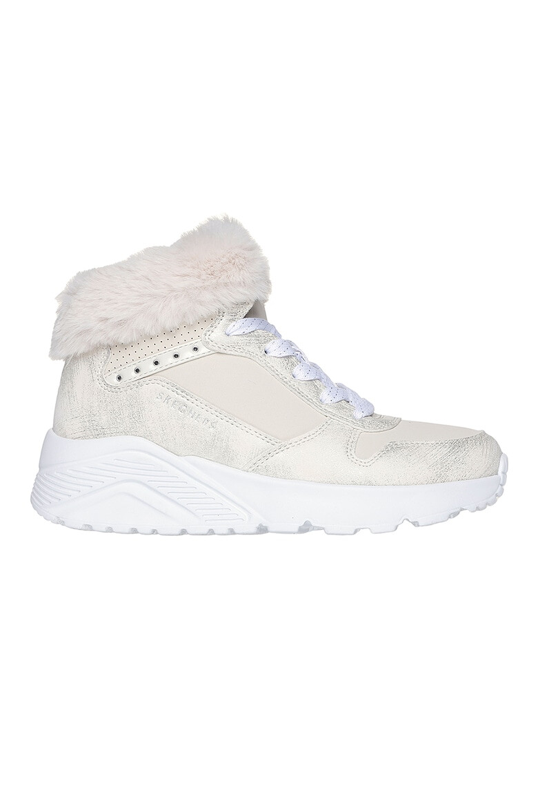 Skechers Боти с еко пух - Крем - Pepit.bg