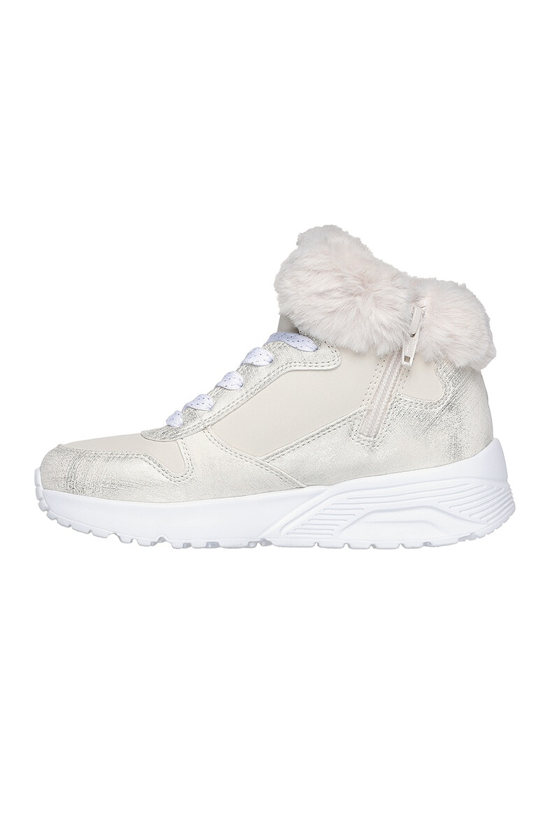 Skechers Боти с еко пух - Крем - Pepit.bg