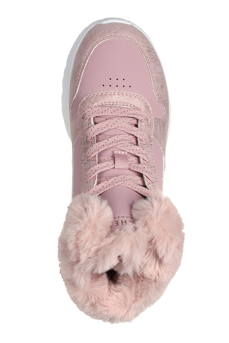 Skechers Боти с еко пух - Розово - Pepit.bg
