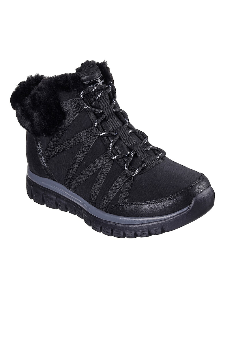Skechers Боти Slip-Ins с еко пух - Черен - Pepit.bg