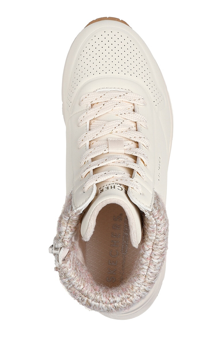 Skechers Боти с текстил - Бял - Pepit.bg