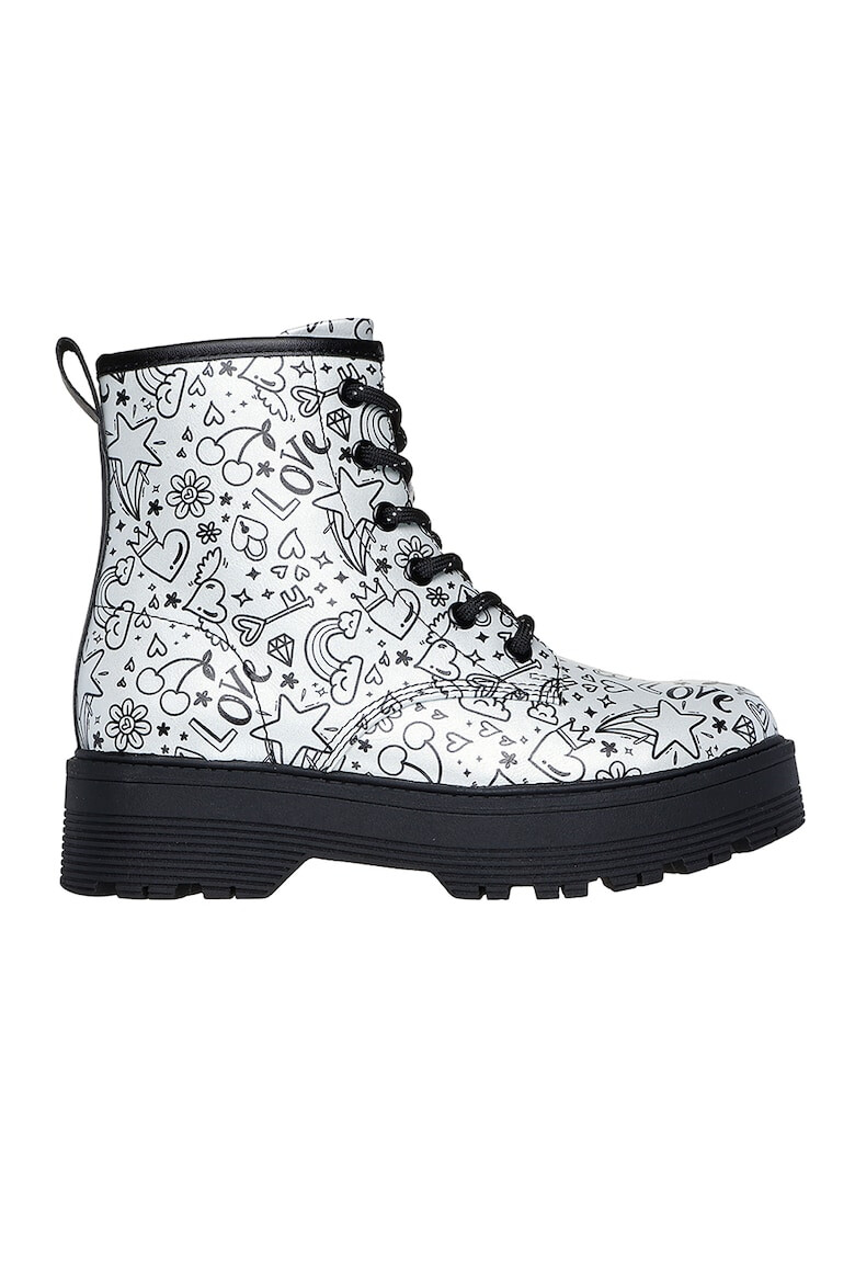 Skechers Боти с цип и десен - Pepit.bg