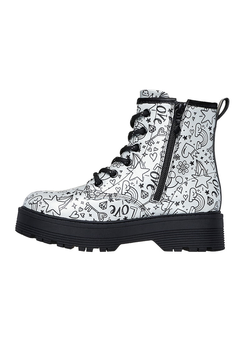 Skechers Боти с цип и десен - Pepit.bg