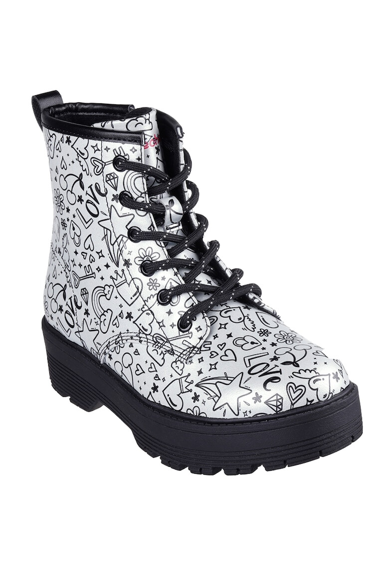 Skechers Боти с цип и десен - Pepit.bg