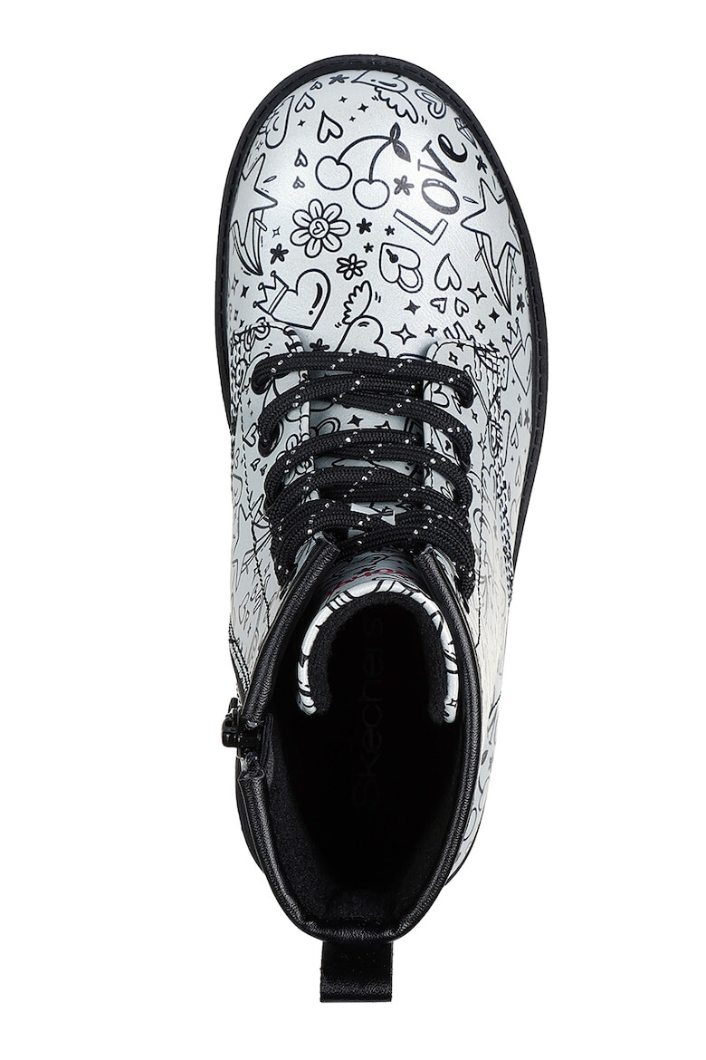 Skechers Боти с цип и десен - Pepit.bg