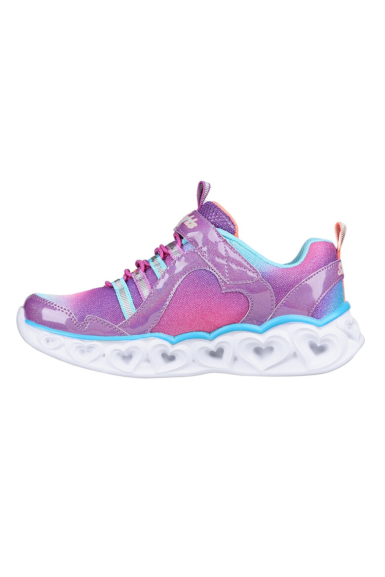 Skechers Детски обувки Светлинна система Heart Lights Rainbow Lux 26 EU Розов - Pepit.bg