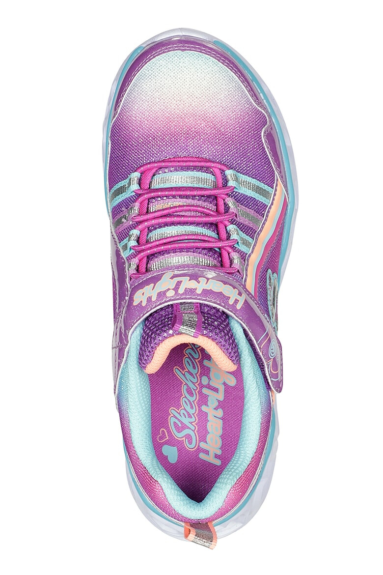 Skechers Детски обувки Светлинна система Heart Lights Rainbow Lux 26 EU Розов - Pepit.bg