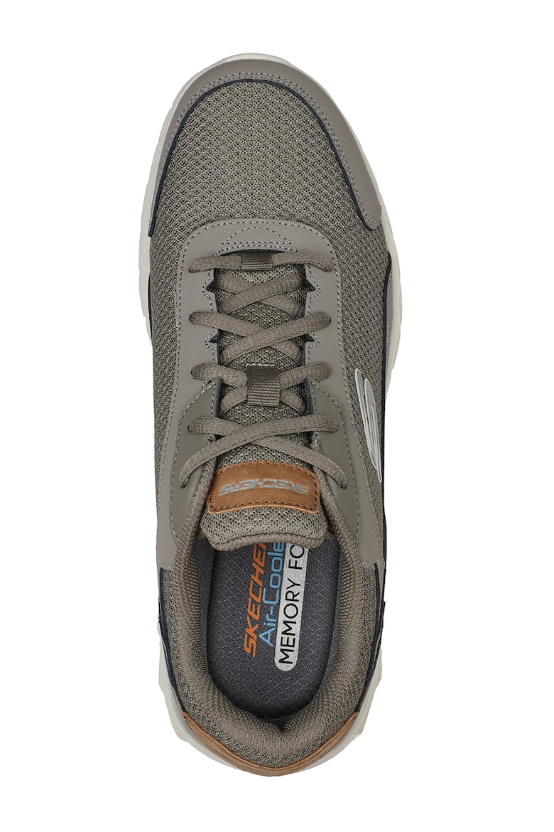 Skechers Кожени фитнес обувки Overhaul 2.0 с мрежа - Pepit.bg