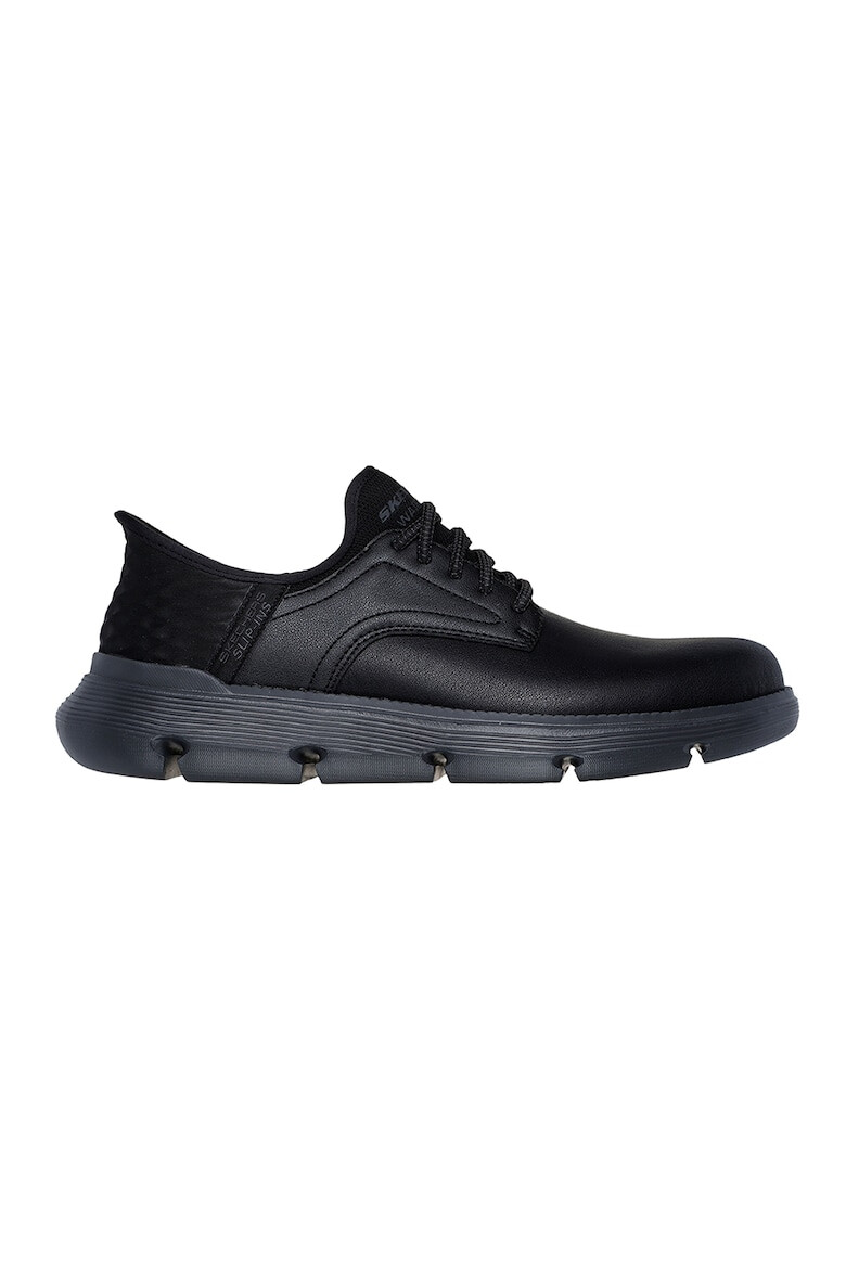 Skechers Кожени обувки - Черен - Pepit.bg