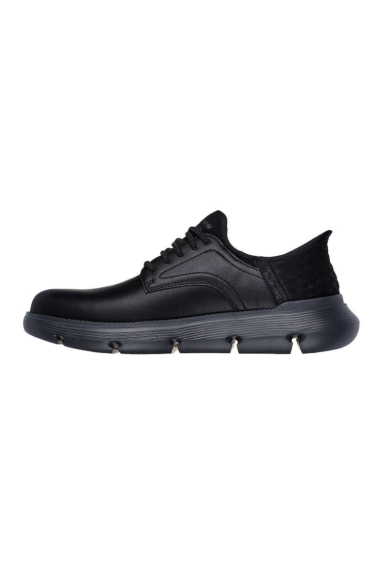 Skechers Кожени обувки - Черен - Pepit.bg