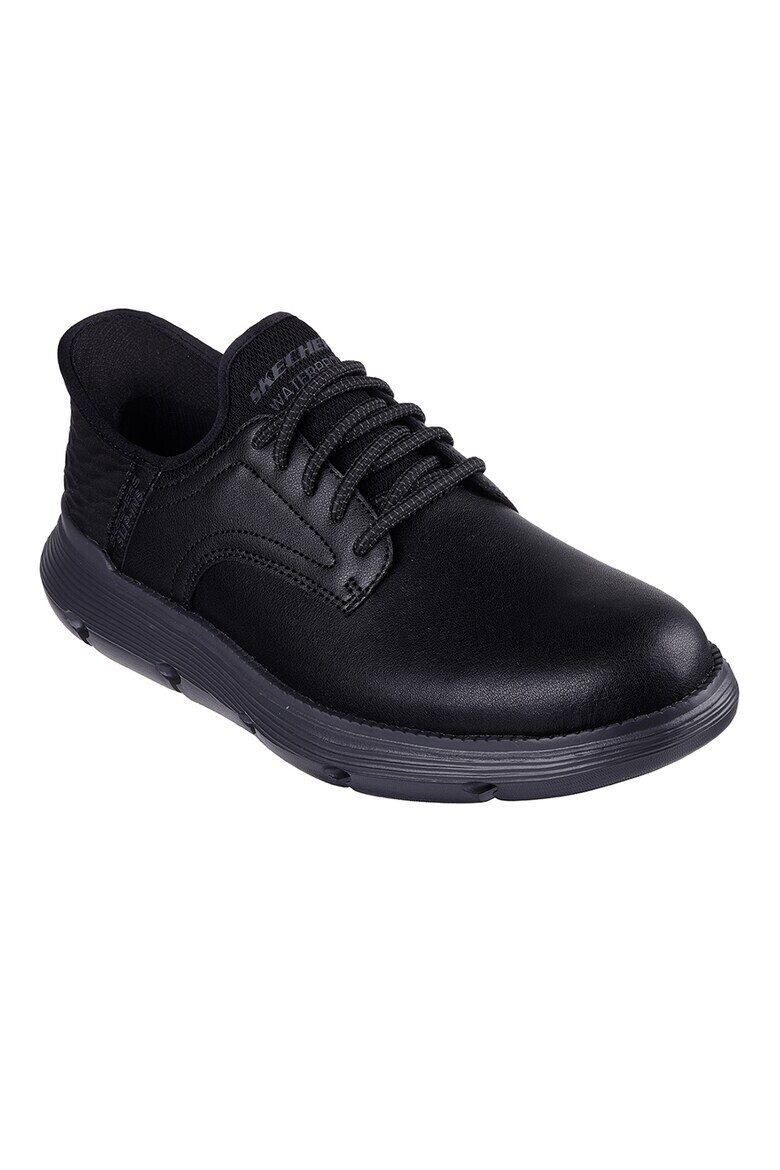 Skechers Кожени обувки - Черен - Pepit.bg