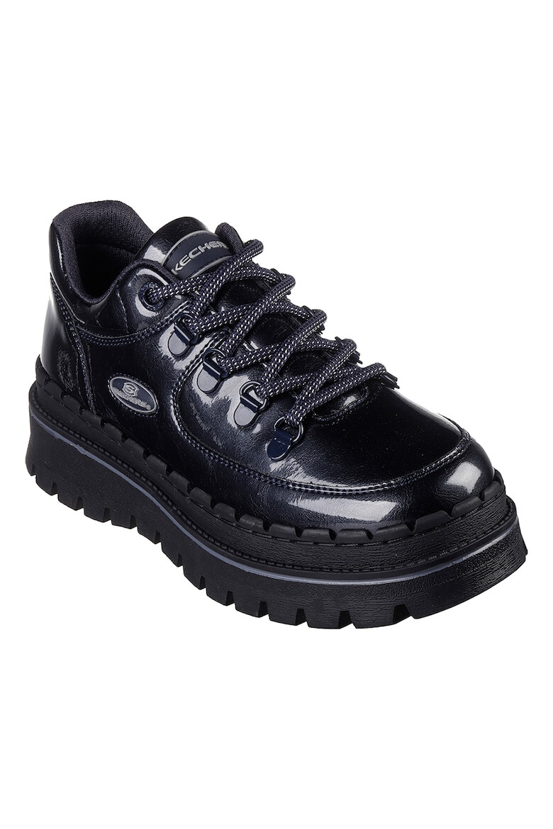 Skechers Лачени обувки Jammers Cool Block с връзки - Pepit.bg