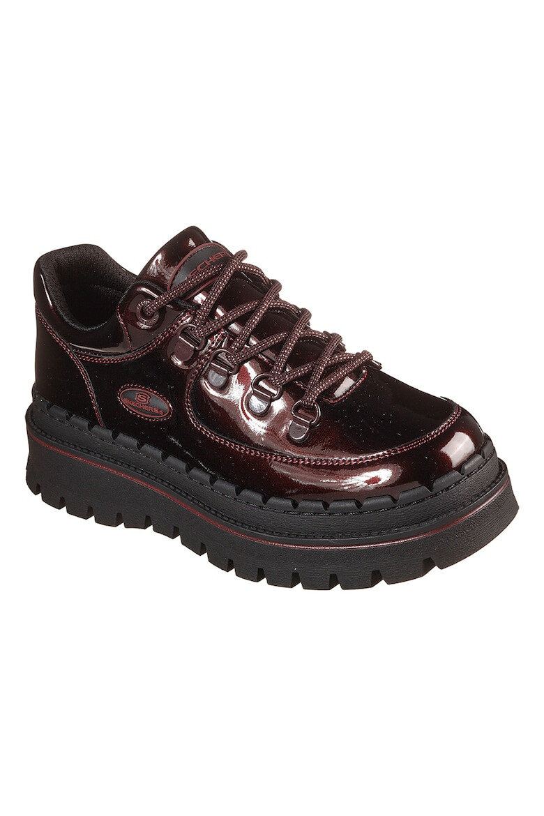 Skechers Лачени обувки Jammers Cool Block с връзки - Pepit.bg