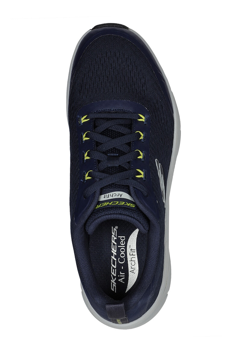 Skechers Мрежести спортни обувки D'Lux с лого - Pepit.bg