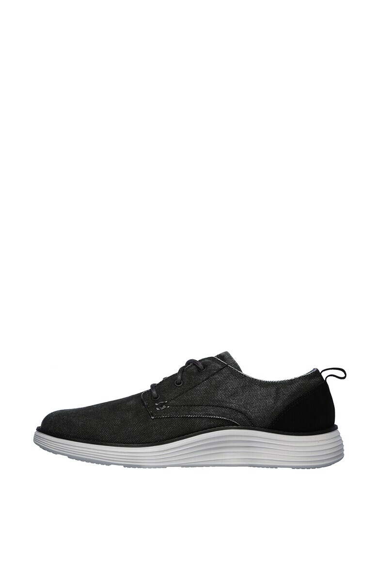 Skechers Обувки Pexton стил Derby - Антрацитно сиво - Pepit.bg