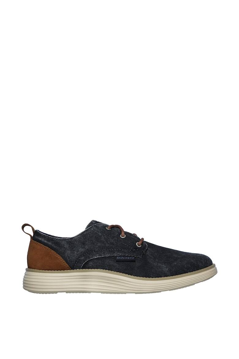 Skechers Обувки Pexton стил Derby - Антрацитно сиво - Pepit.bg