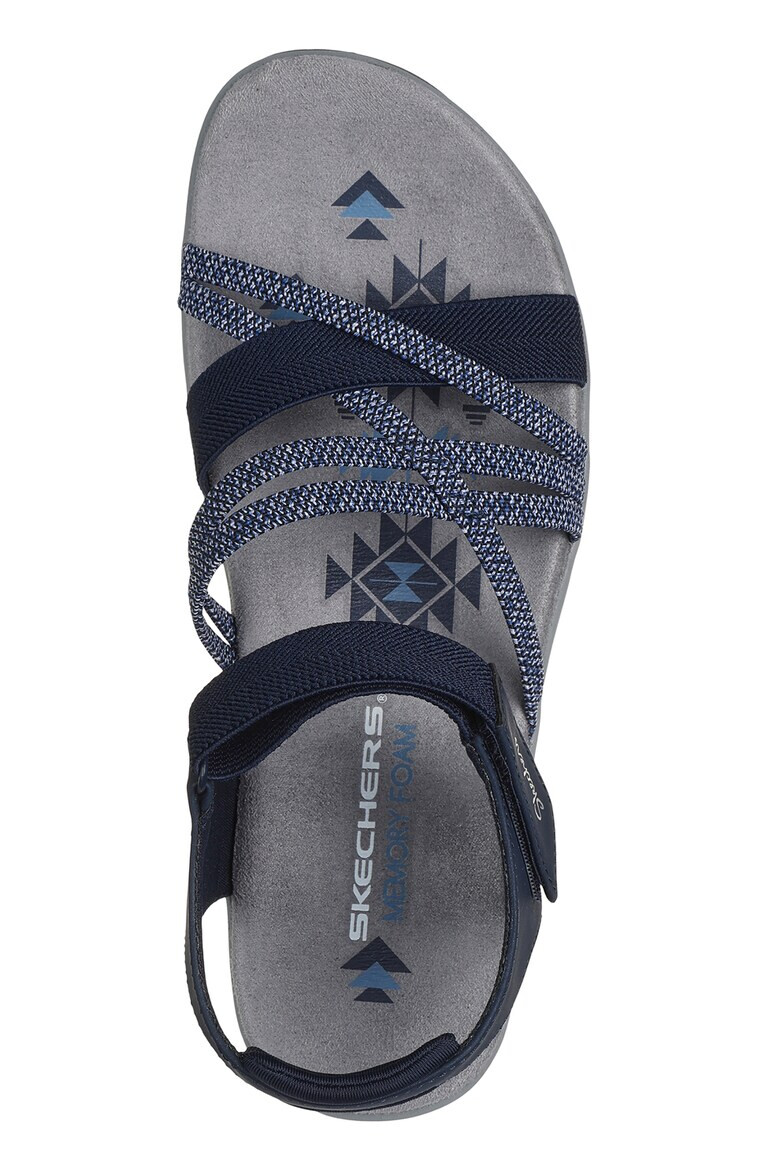 Skechers Сандали с каишки и велкро - Син/Тъмносин - Pepit.bg