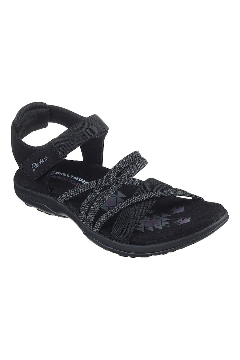 Skechers Сандали с каишки и велкро - Черен - Pepit.bg