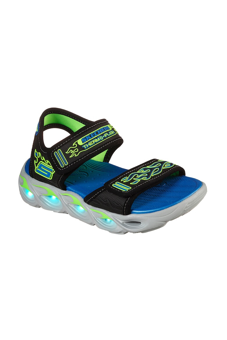 Skechers Сандали с велкро и LED светлини - Pepit.bg