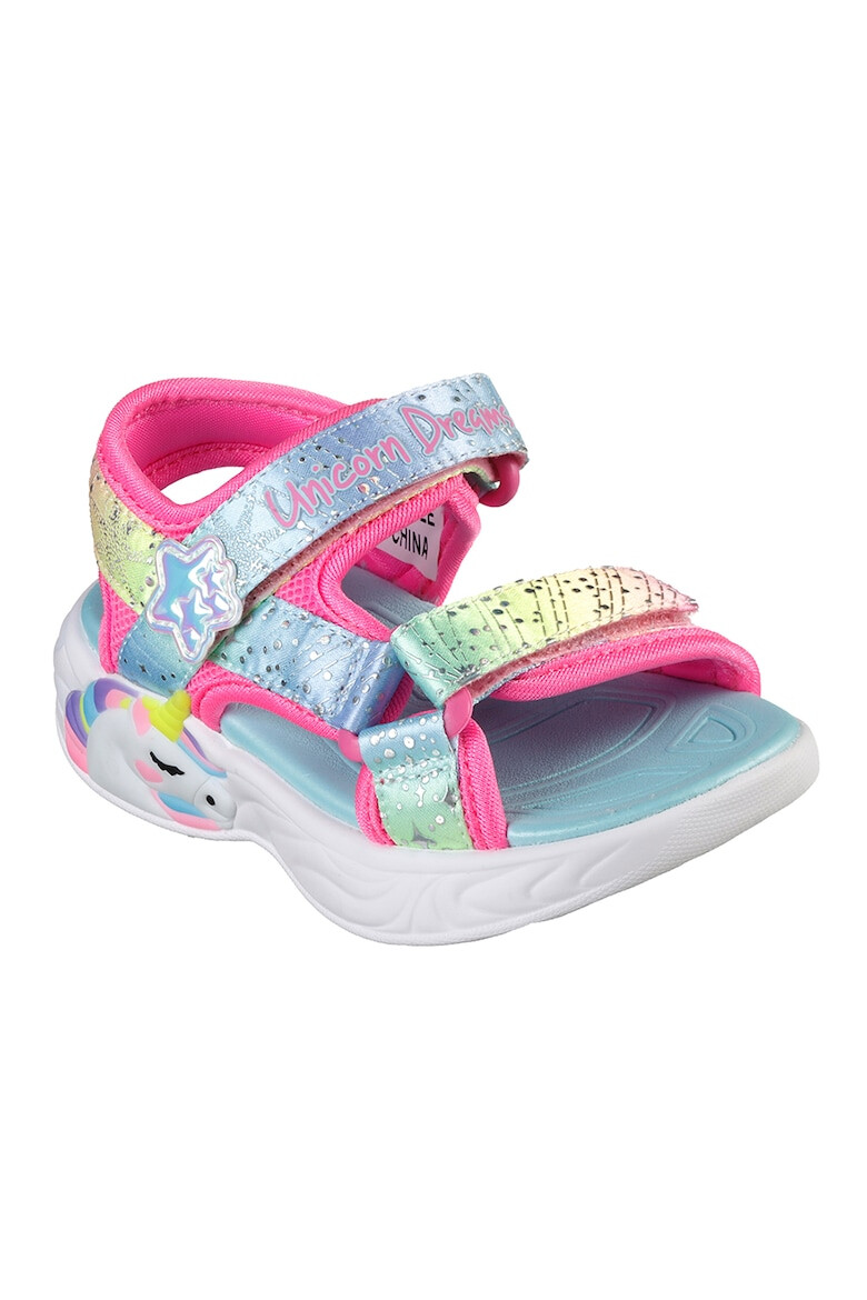 Skechers Сандали Unicorn Dream с велкро и цветен блок - Pepit.bg