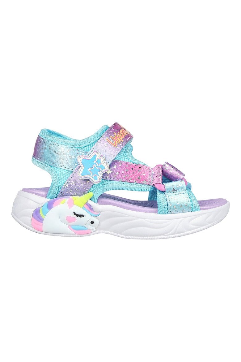 Skechers Сандали Unicorn Dream с велкро и цветен блок - Pepit.bg