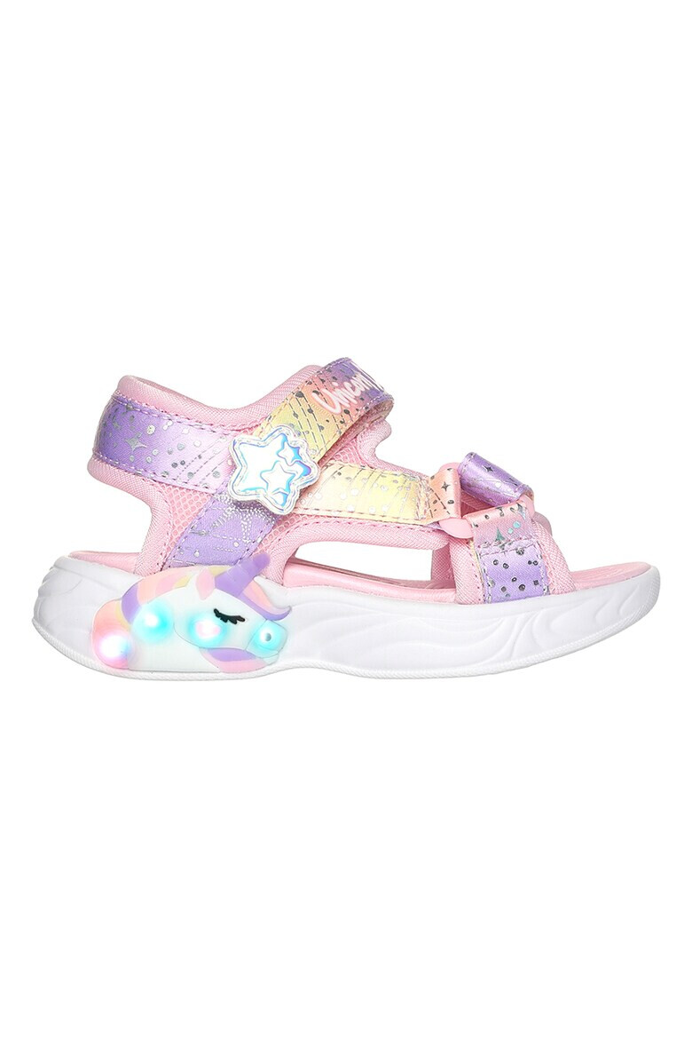 Skechers Сандали Unicorn Dream с велкро и цветен блок - Pepit.bg