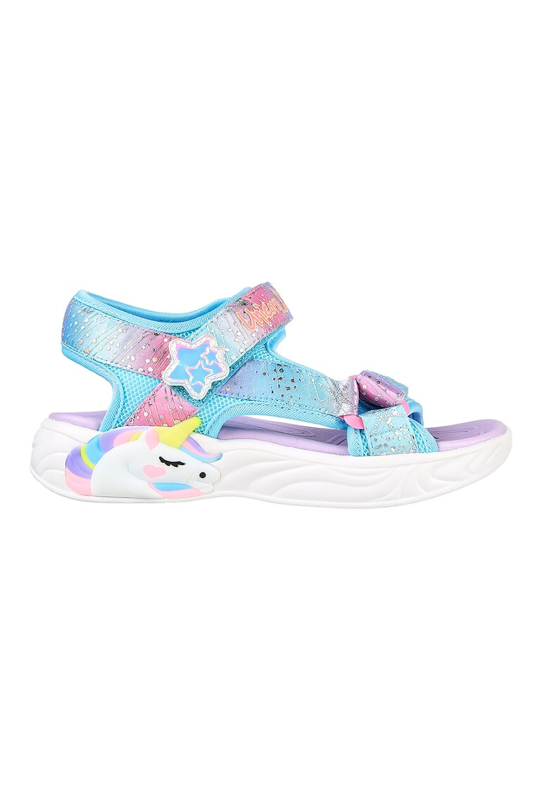 Skechers Сандали Unicorn Dreams с велкро и цветен блок - Pepit.bg