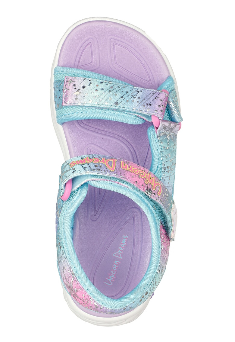 Skechers Сандали Unicorn Dreams с велкро и цветен блок - Pepit.bg