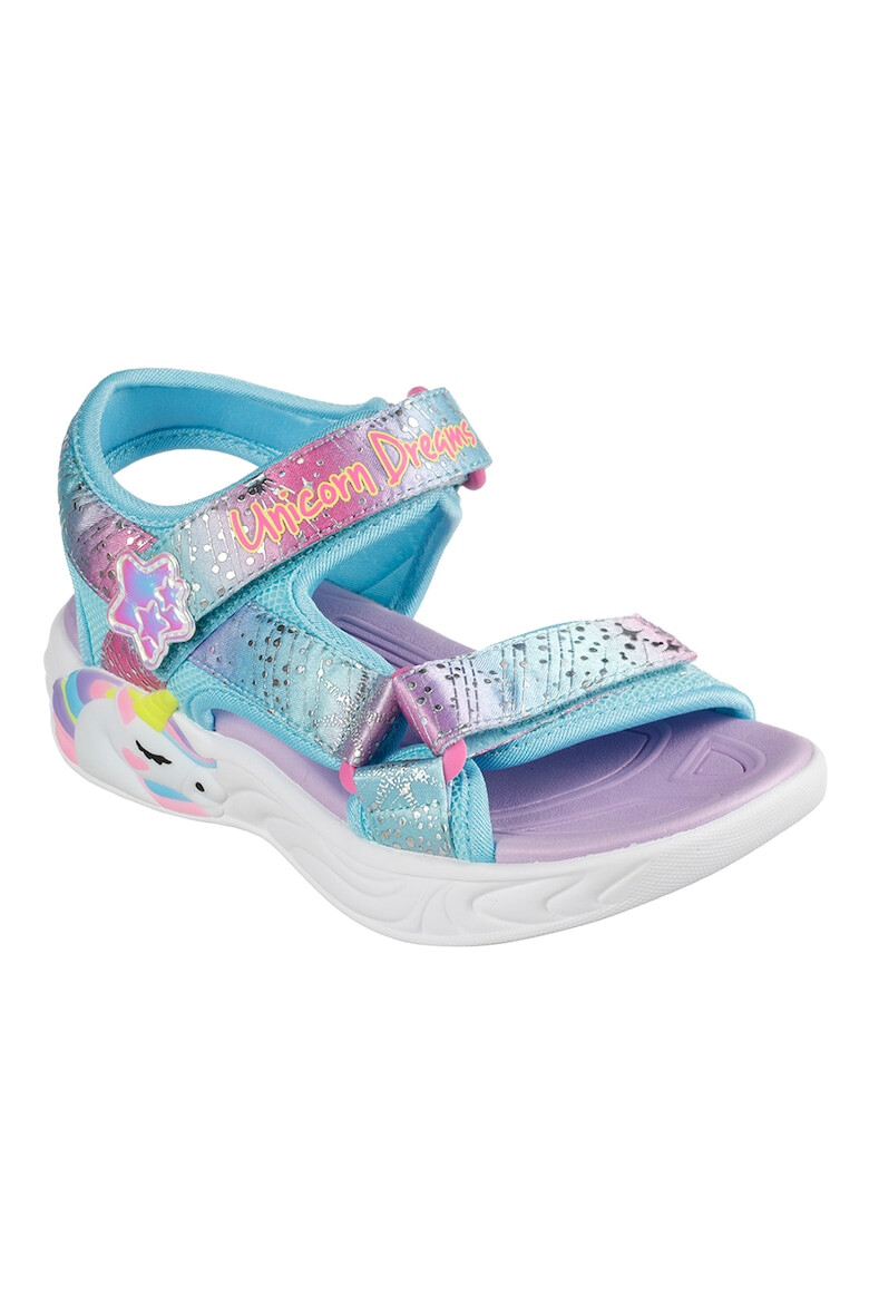 Skechers Сандали Unicorn Dreams с велкро и цветен блок - Pepit.bg