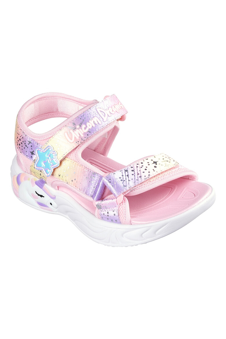 Skechers Сандали Unicorn Dreams с велкро и цветен блок - Pepit.bg