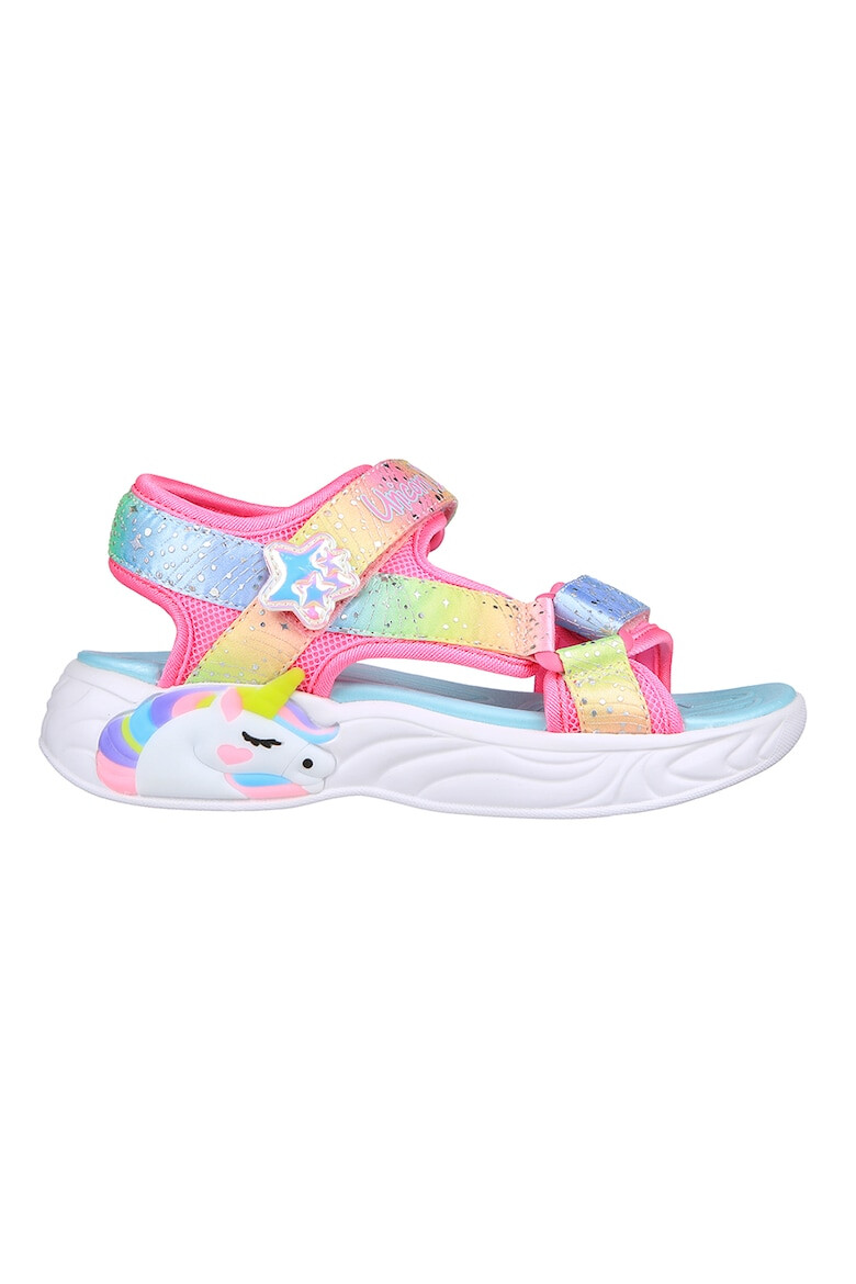 Skechers Сандали Unicorn Dreams с велкро и цветен блок - Pepit.bg