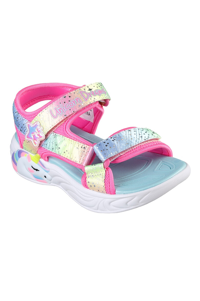 Skechers Сандали Unicorn Dreams с велкро и цветен блок - Pepit.bg