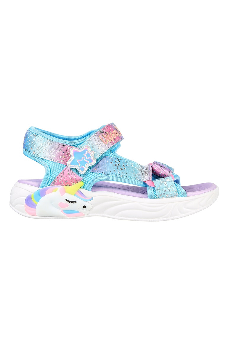 Skechers Сандали Unicorn Dreams с велкро и цветен блок - Pepit.bg