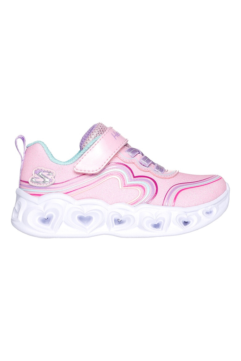 Skechers Спортни обувки Heart Lights - Retro Hearts с велкро блясък и LED - Pepit.bg