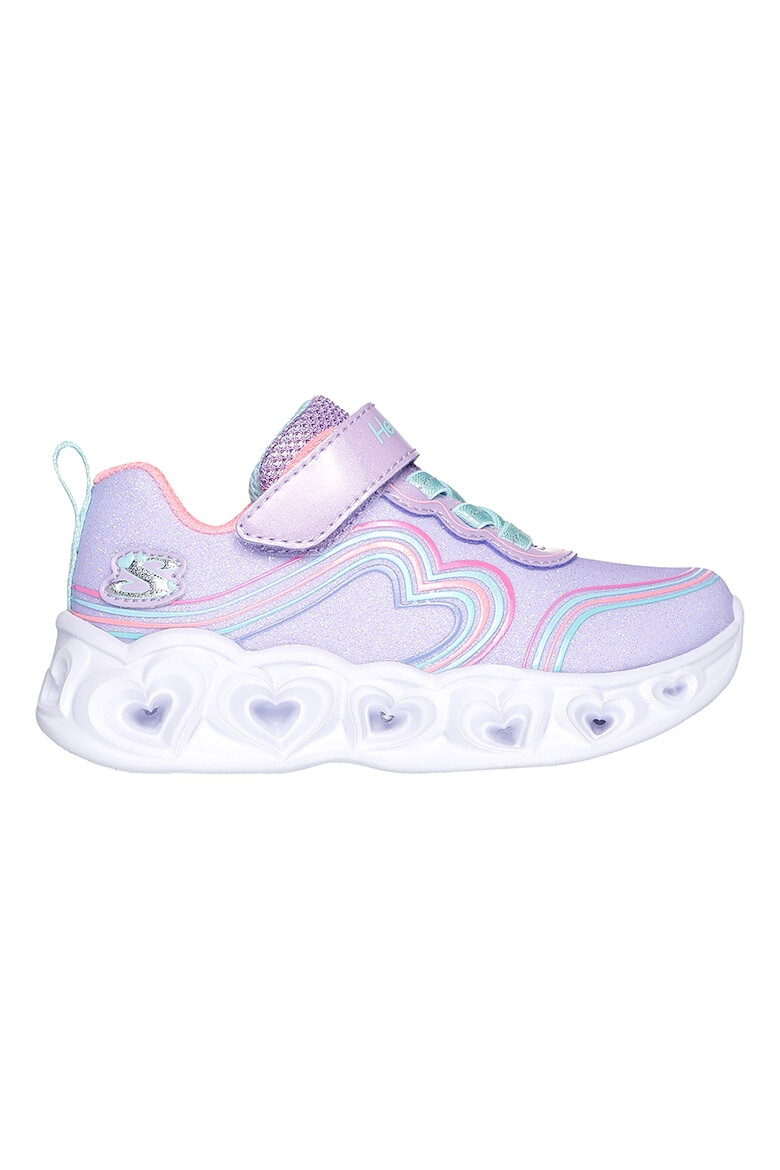 Skechers Спортни обувки Heart Lights - Retro Hearts с велкро блясък и LED - Pepit.bg