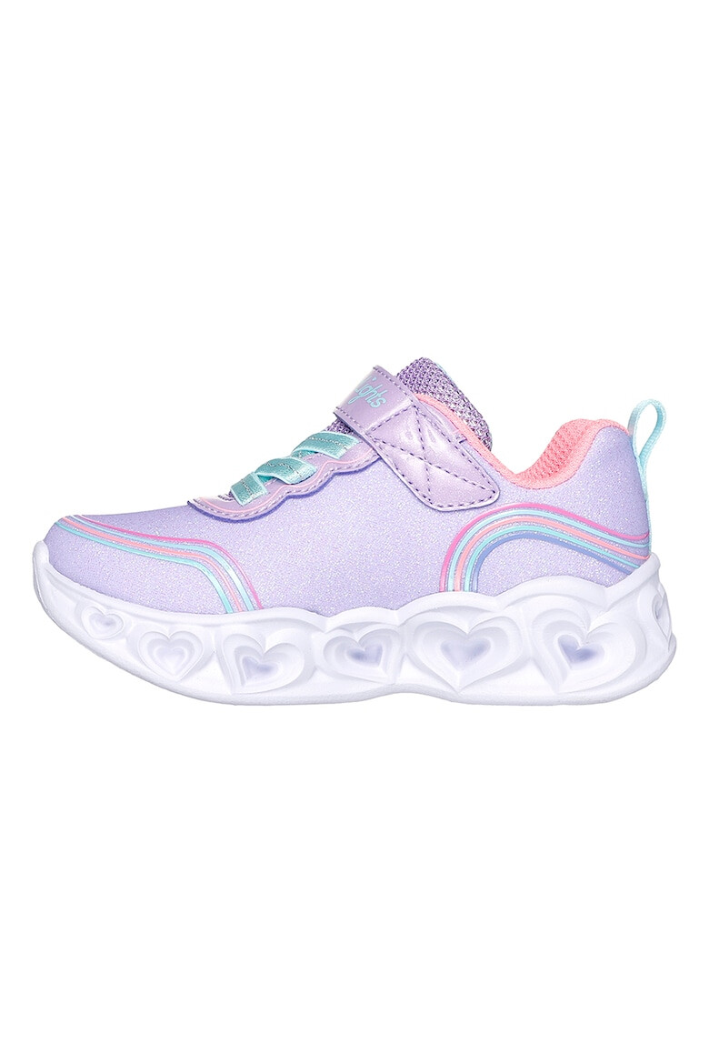 Skechers Спортни обувки Heart Lights - Retro Hearts с велкро блясък и LED - Pepit.bg