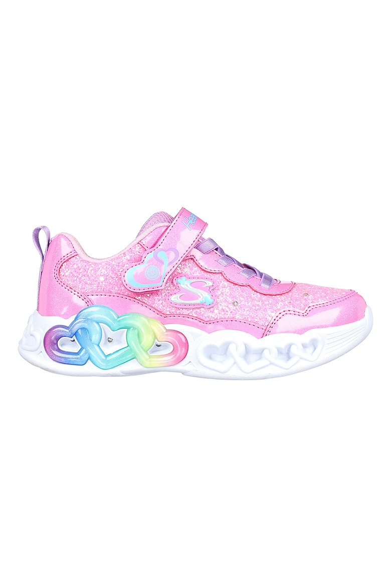 Skechers Спортни обувки Infinite Heart Light с велкро и LED светлини - Pepit.bg